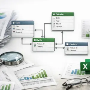 Datový model Excelu = chytré propojení tabulek